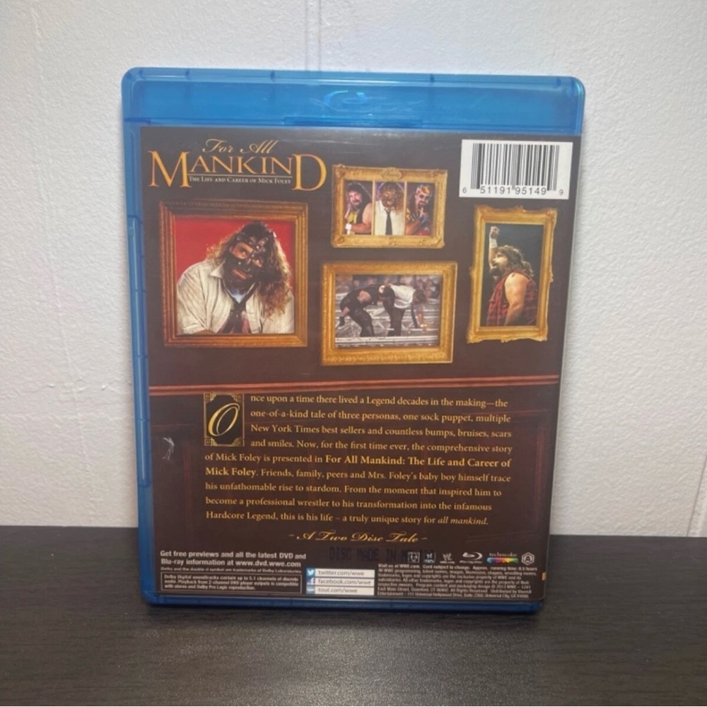 WWE: For All Mankind - The Life and Career of Mick Foley (Blu-ray Disc, 2013) - Picture 2 of 3
